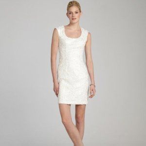 Sue Wong Women's Lace Sleeve Sheath Dress (Size 6)